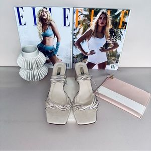 HEEL Light Beige Lace Up Heel